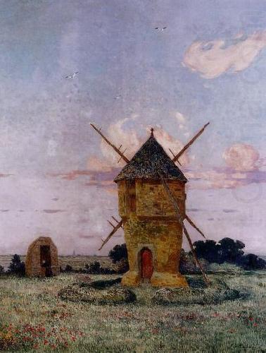 Windmill near Guerande, unknow artist